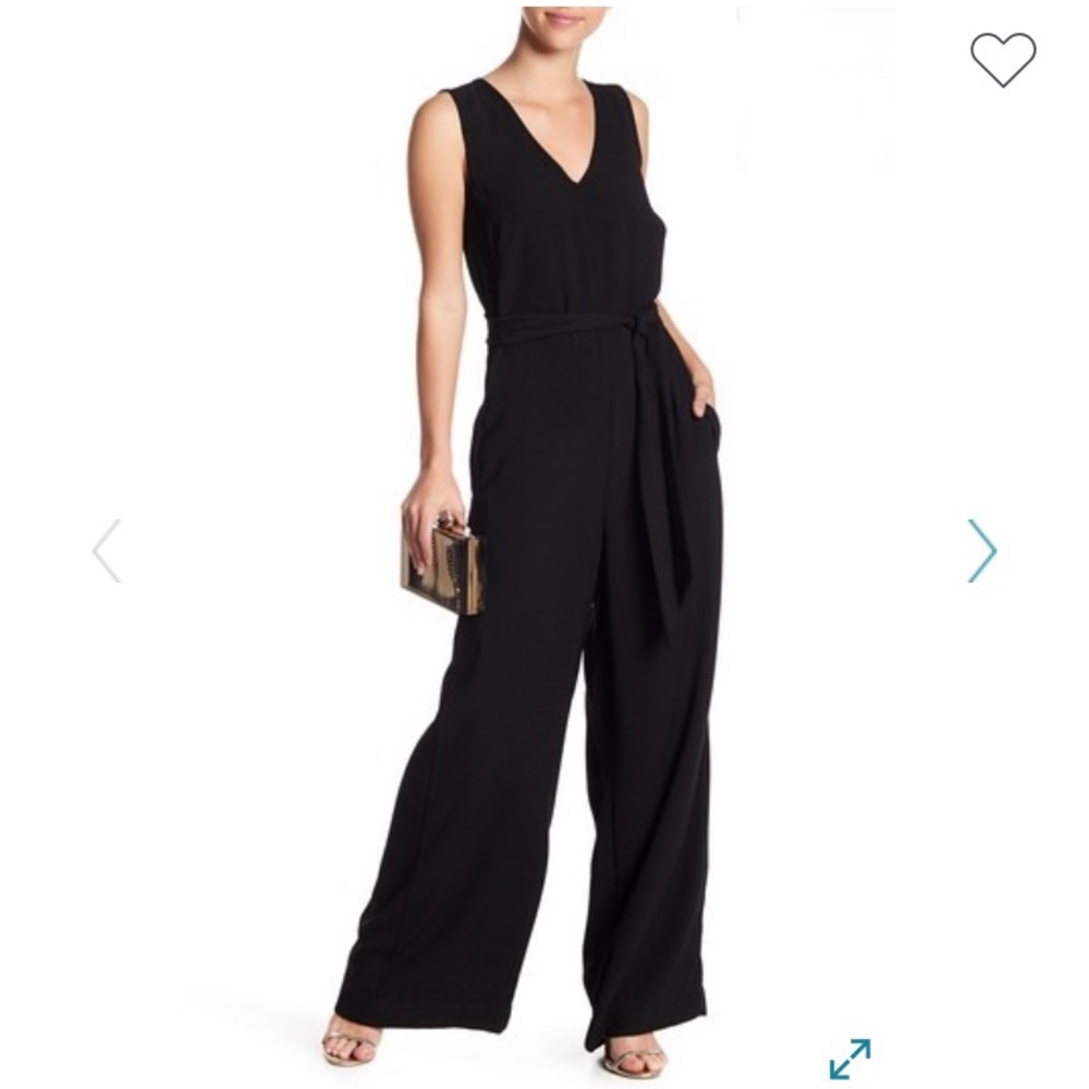 NEW Max Studio Double Saline Crepe Jumpsuit, XS